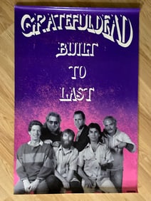 Bob Weir Signed 1989 Built to Last Promotional Poster