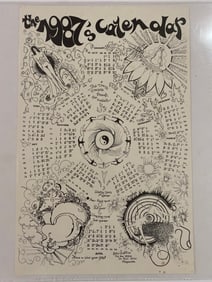 Grateful Dead 1987 Fan Art Calander