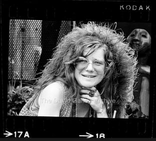 Janis Joplin Original Gahr US Postal Stamp Shoot 35mm Negative