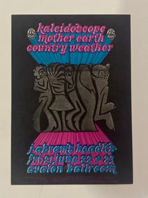 Kaleidescope Mother Earth 1968 Avalon Ballroom Postcard