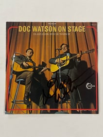 Doc Watson Autographed CD Cover