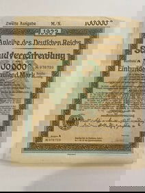 1922 German Anleihe Des Deutfchen Reichs