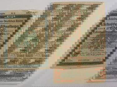 1922 German Anleihe Des Deutfchen Reichs