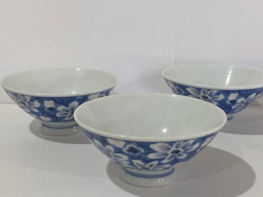 Vintage Japanese Soup Bowl Set (8)