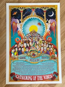 Wavy Gravy Signed 2011 Gathering of The Vibes Concert Poster