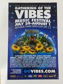 Phil Lesh Bob Weir 2010 Gathering of The Vibes Music Festival Poster1st Printing