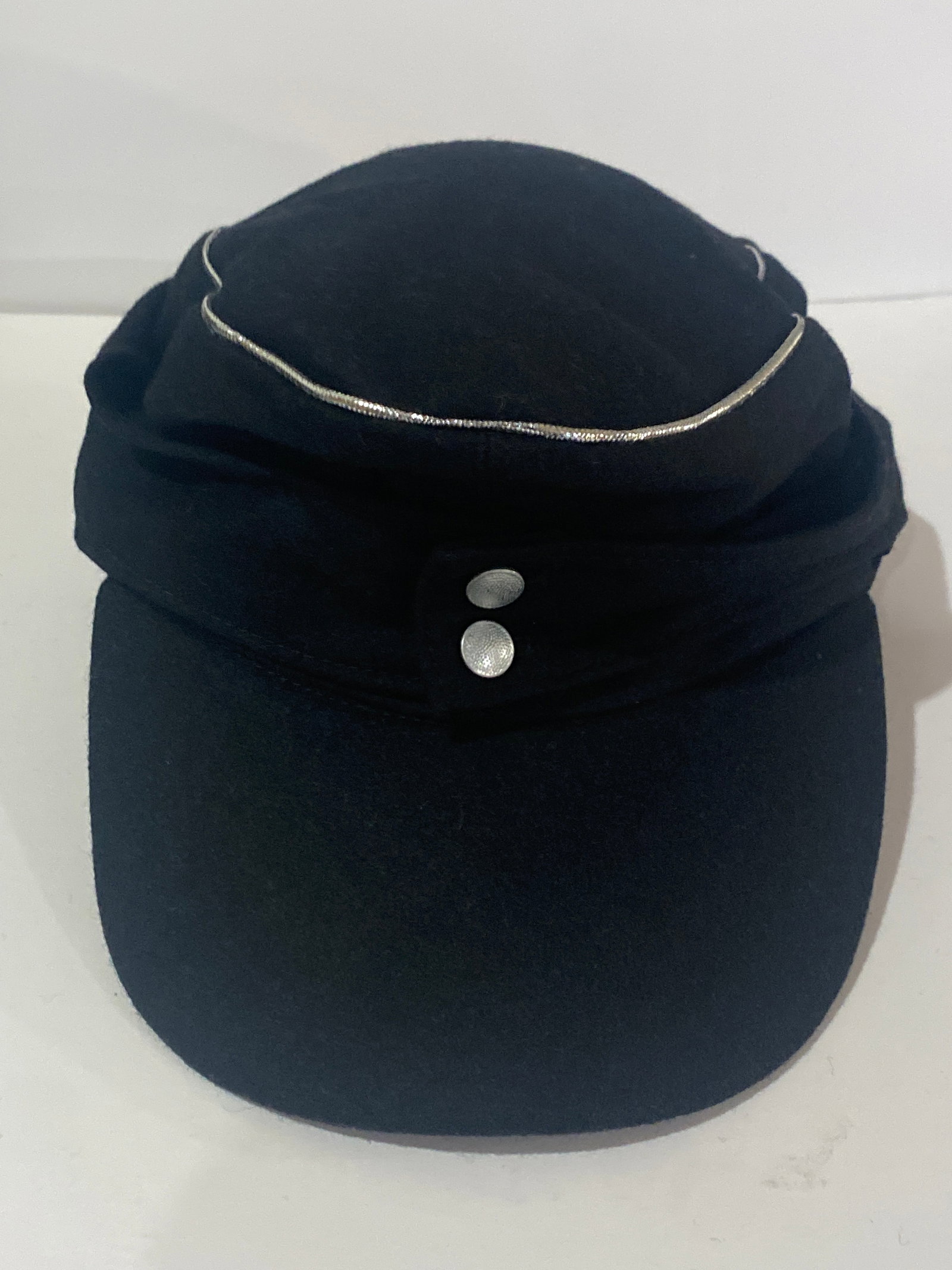 WWII German WH Elite Officer M43 Panzer Wool Field Cap (1 of 5)