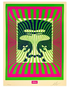 Shepard Fairey Signed Andre The Giant Obey Silk Screen Prnt