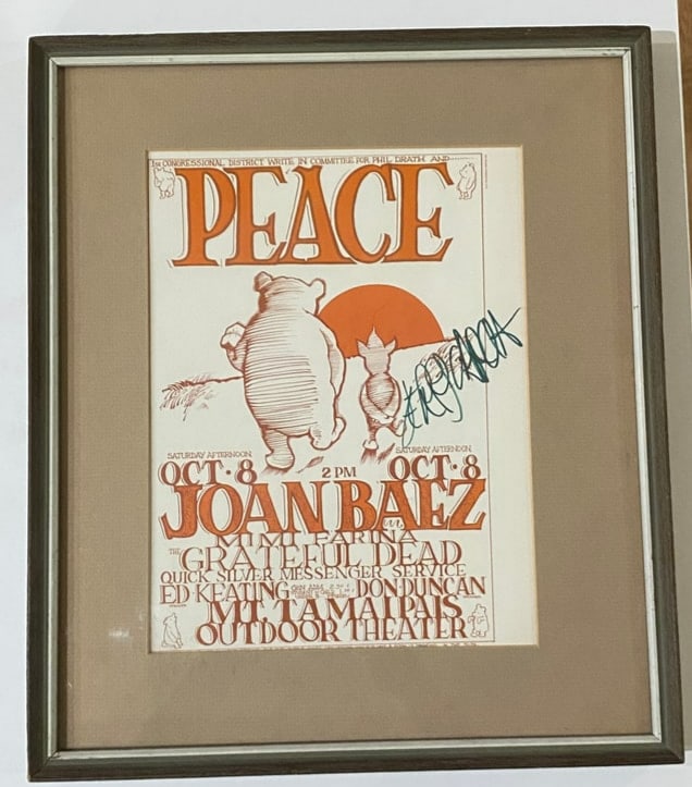 Jerry Garcia Autographed Avalon Ballroom Poster (1 of 1)