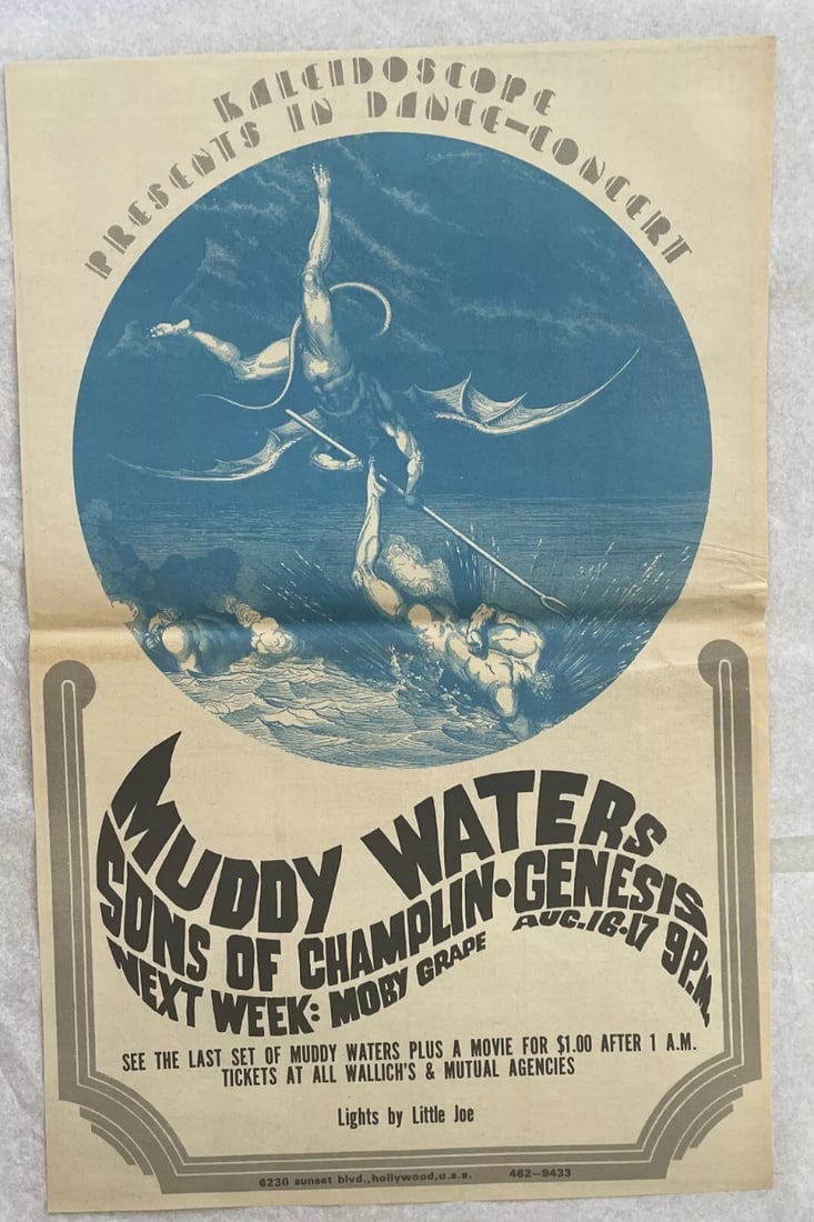 Muddy Waters Sons of Champlain 1968 Concert Ad Poster (1 of 2)