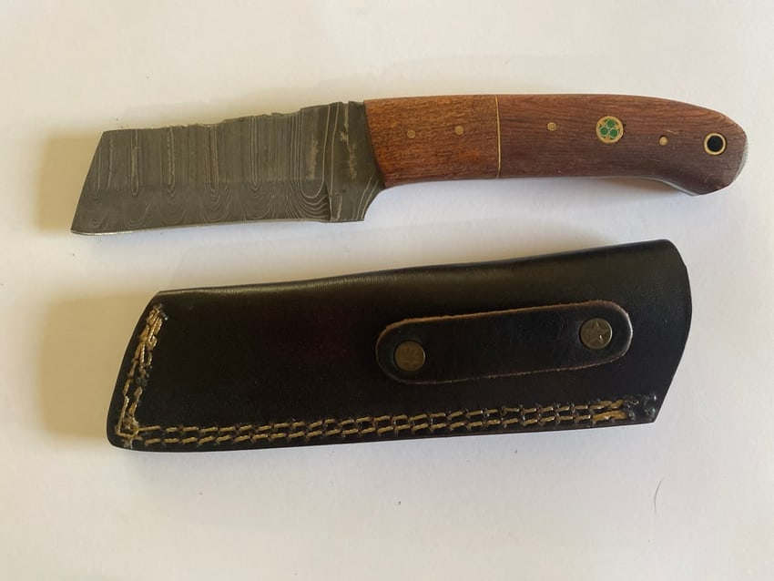 Custom Hand Made Damascus Steel Knife: Discover exceptional craftsmanship with this exclusive liquidation sale of hand-made knives from MHS Cutlery. Renowned for precision, durability, and artisan quality, these knives are perfect for coll
