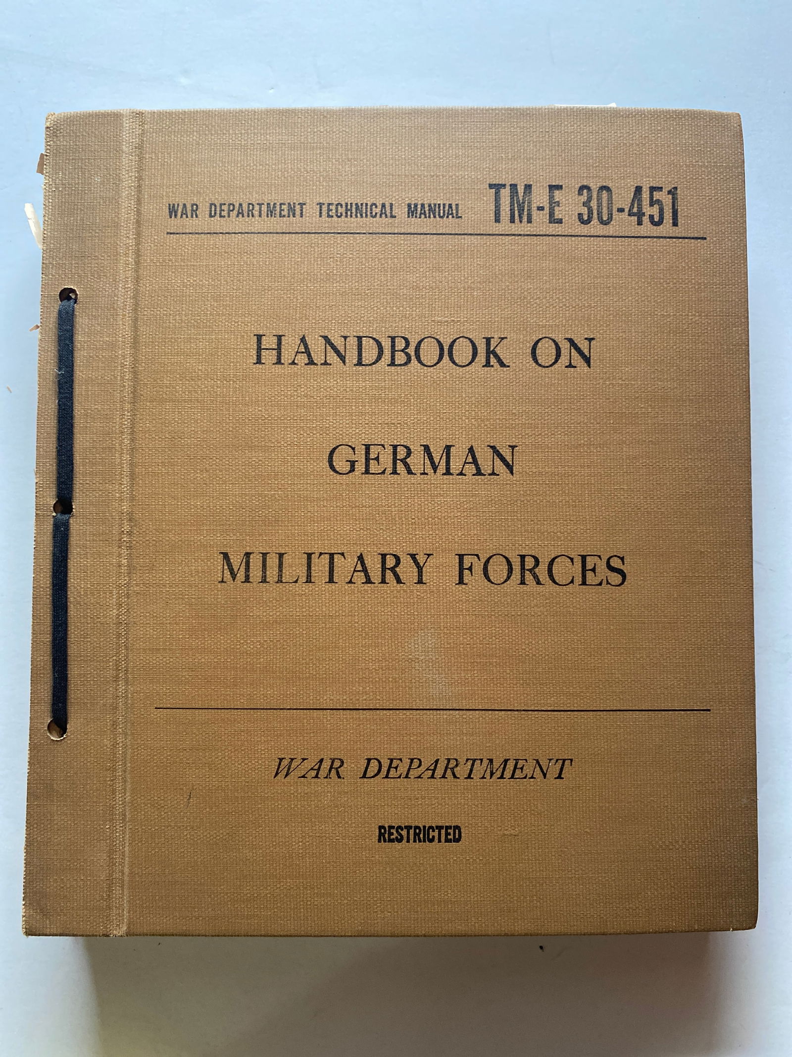 WW2 US Army German Occupation Handbook (1 of 3)