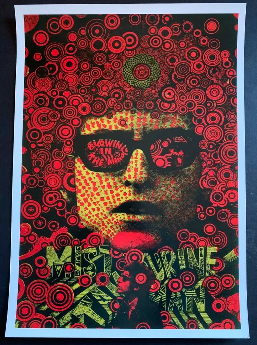 Bob Dylan 1967 Martin Sharp Mr. Tambourine Poster (1 of 2)