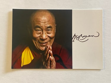 Dali Llama Autographed photo