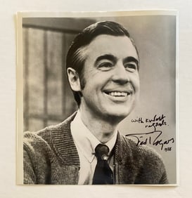 Mr. Rogers Autographed Fred Rogers Photo