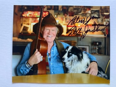 Billy Joe Shaver Autogapraphed Photo
