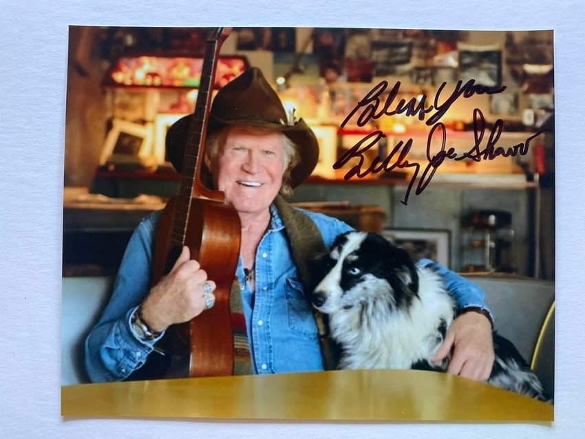 Billy Joe Shaver Autogapraphed Photo (1 of 1)
