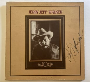Jerry Jeff Walker Autographed Record