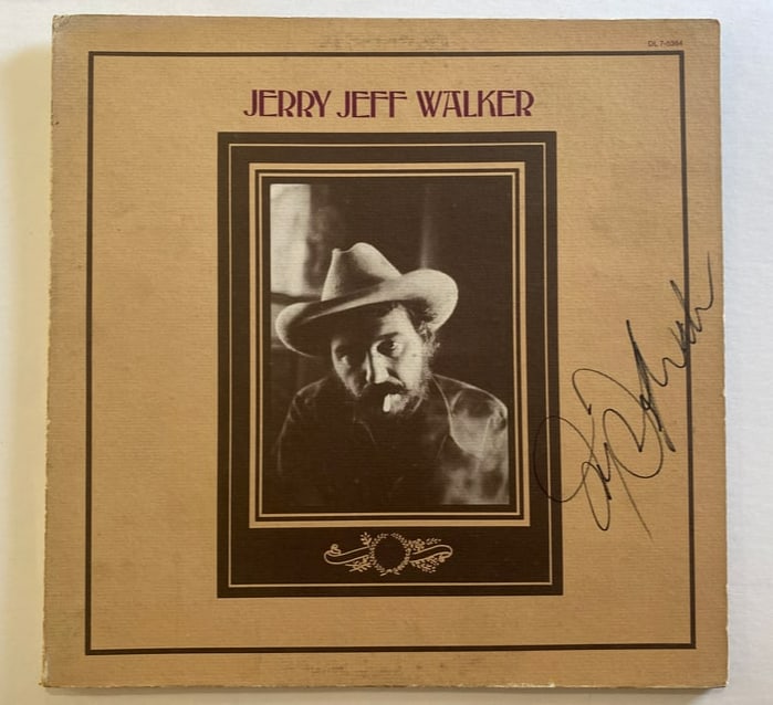 Jerry Jeff Walker Autographed Record (1 of 2)