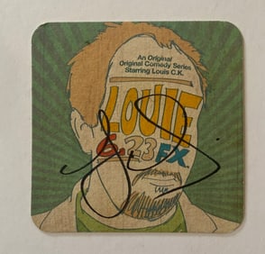 Louis CK Autographed Concert Coaster