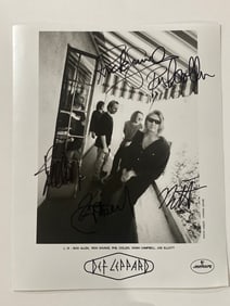 Def Leopard Autographed Photo