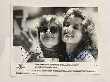 Thelma and Louisse Autographed Movie Photo