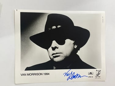 Van Morisson Autographed Photo