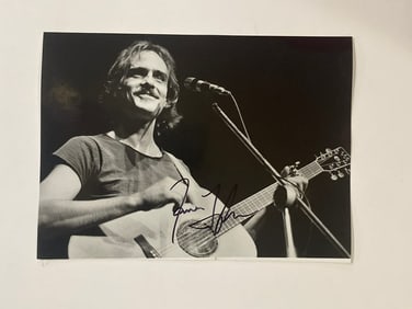 James Taylor Autographed Photo