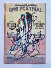 Buju Banton autographed Concert Flyer