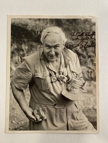 Louis Leaky Autogrpahed Photo