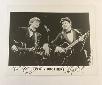 The Everyly Brothers Autographed Photo