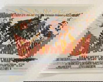 Adam West Burt Ward Autographed Batman Photo