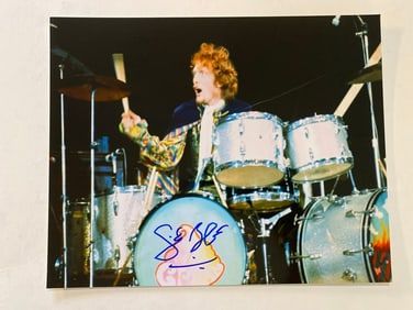 Ginger Baker Autographed Cream Photo