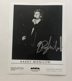 Barry Manilow autographed photo