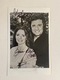 Johnny Cash and June Carter Cash Autographed Photo