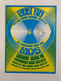 Sun Ra autographed concert poster