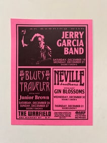 Jerry Garcia Band Concert Flyer