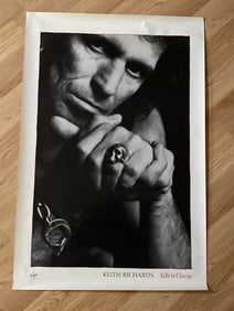 Keith Richards 1988 Talk Is Cheap Poster 1st Printing