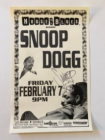 Snoop Dogg Autographed Concert Poster 1st Printing