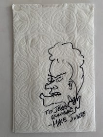 Mike Judge Original Beavis and Butthead Drawing