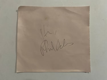 Phil Ochs Autographed Photo