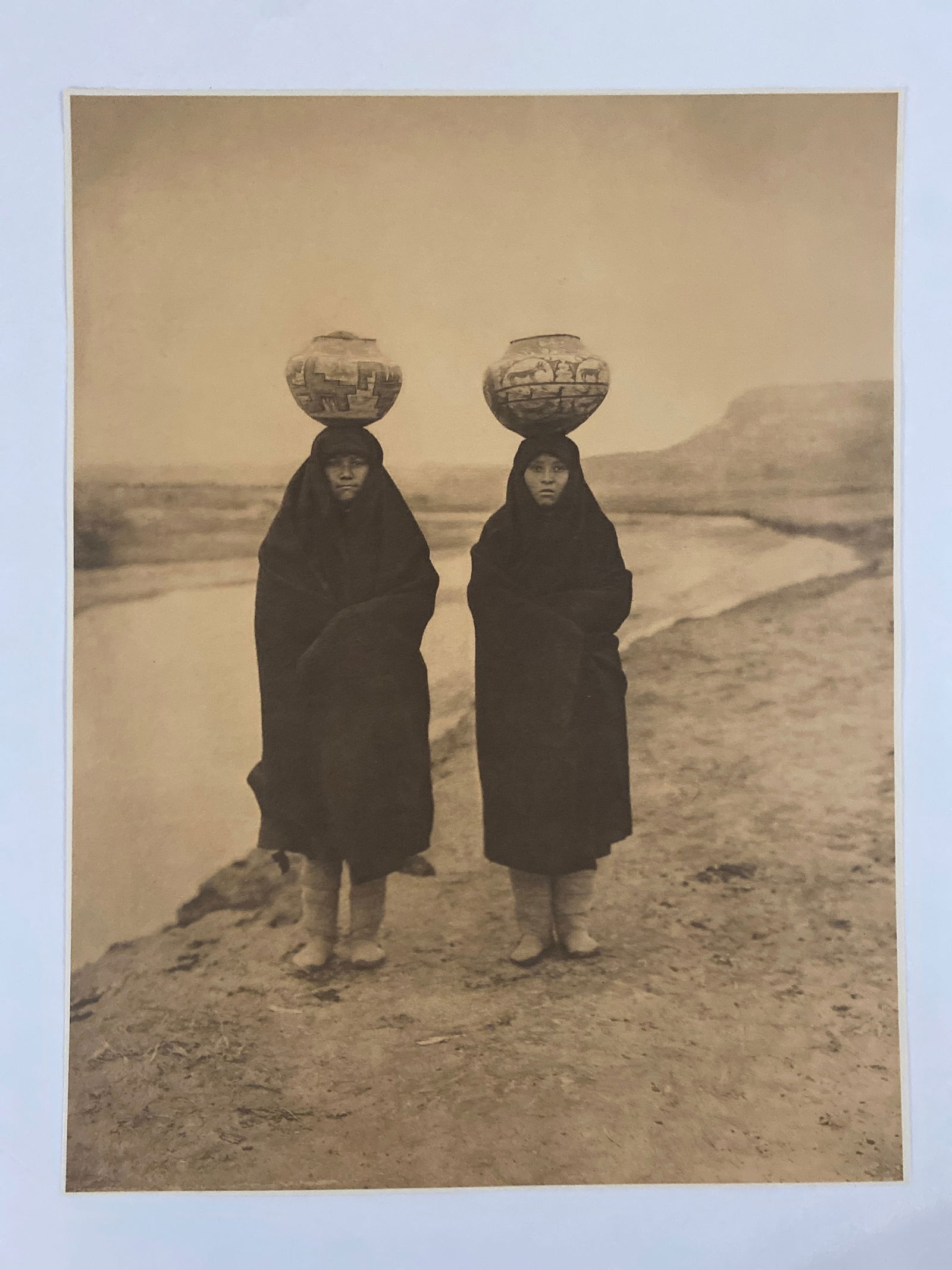 Edward S Curtis Native American Photograph of Old Native American Women