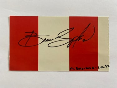 Bruce Springsteen Autograph