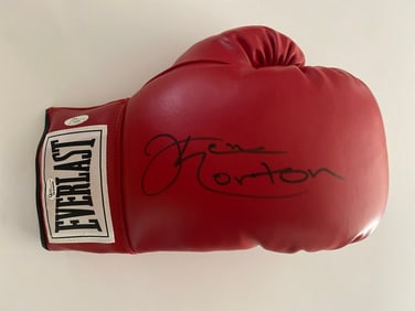 Ken Norton Autographed Boxing Glove JSA COA