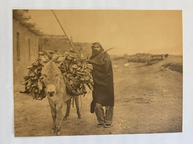 Edward S Curtis Native American Photograph of Old Native American Women