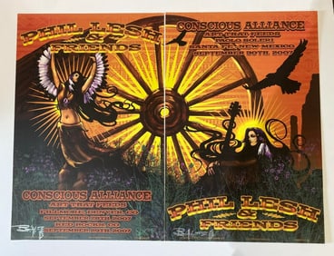 Phil Lesh and Friends Double Concert Poster 1st Printing