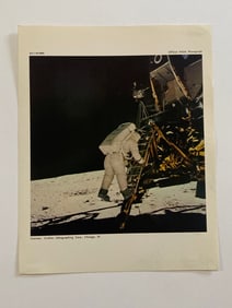 Apollo 11 Nasa Original Moon Landing Photo