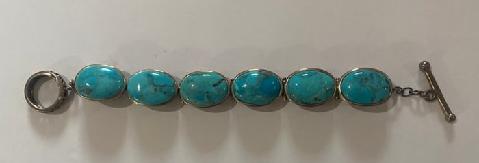 Vintage Navajo Silver and Turquoise Bracelet