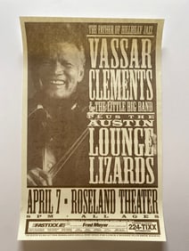 Vassar Clements Concert Poster