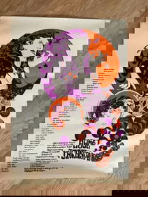 John Lennon Pink Floyd Zappa 1967 Concert Poster 1st Printing